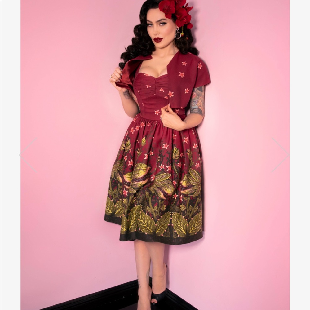Vixen by Micheline Pitt Tropical Terror dress XL